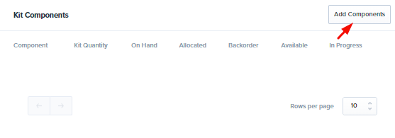 Adding a component SKU to a kit in LVK